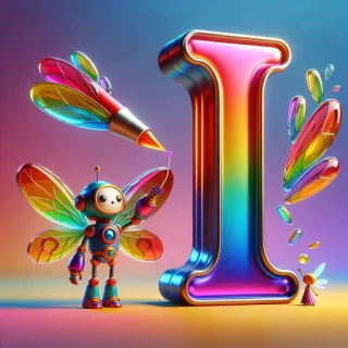 Fairy robot 3 — litera I (wariant 2)