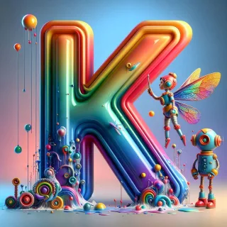 Fairy robot 3 — litera K (wariant 2)