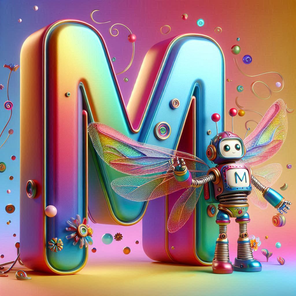 Fairy robot 3 — litera M