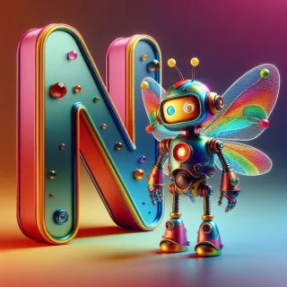 Fairy robot 3 — litera N