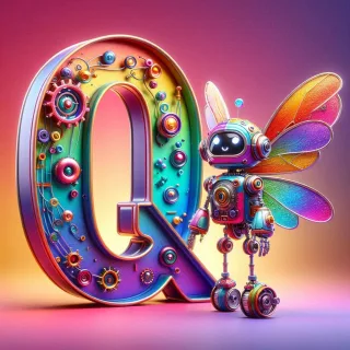 Fairy robot 3 — litera Q (wariant 2)