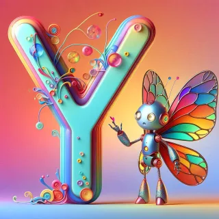 Fairy robot 3 — litera Y (wariant 2)