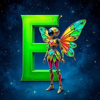Fairy robot — litera E