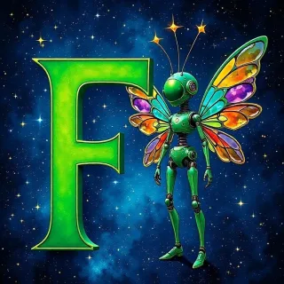 Fairy robot — litera F