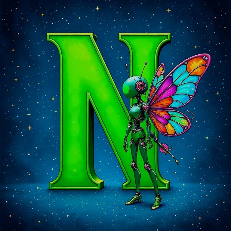 Fairy robot — litera N