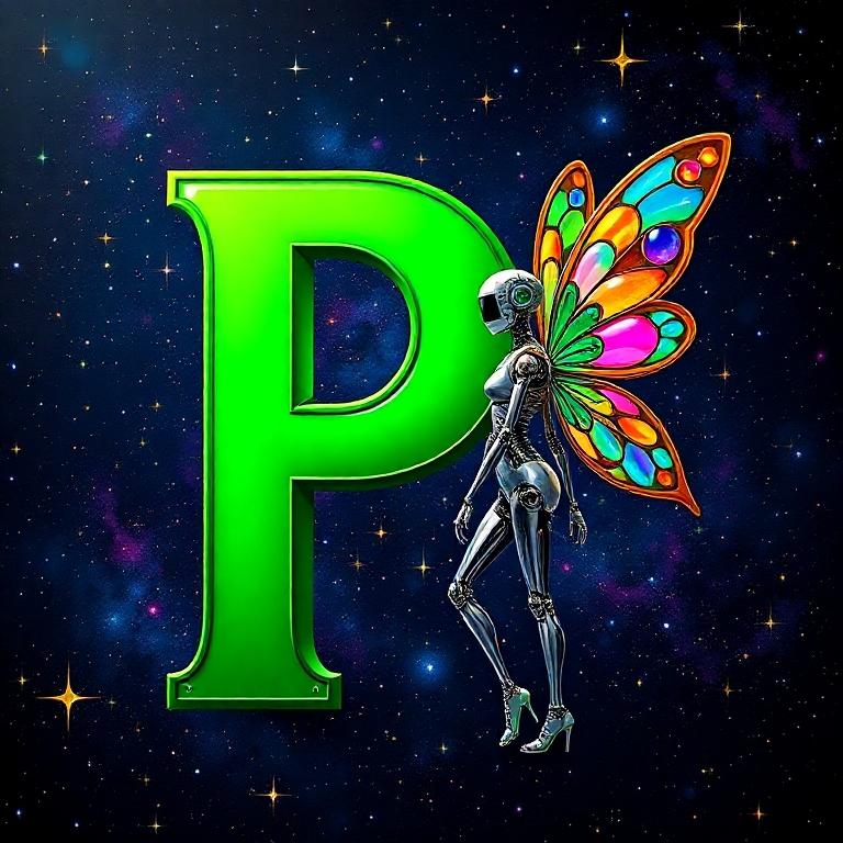 Fairy robot — litera P