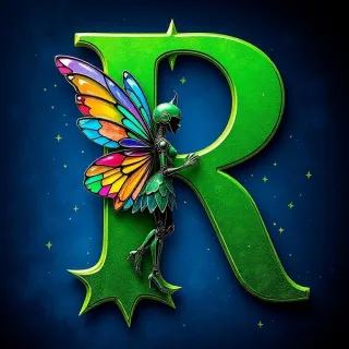 Fairy robot — litera R