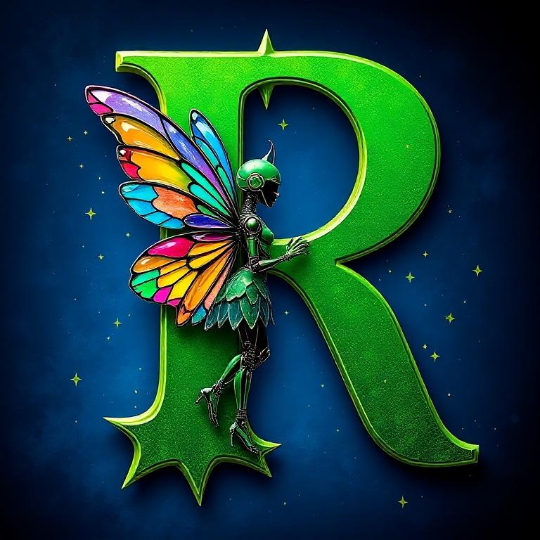 Fairy robot — litera R