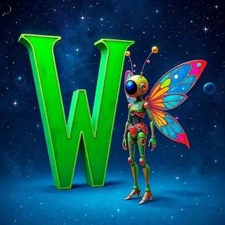 Fairy robot — litera W