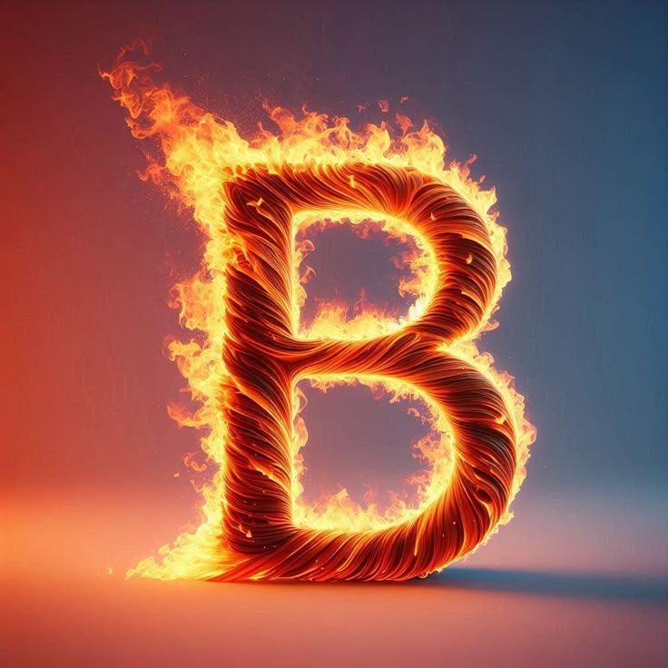 Fire — litera B (wariant 2)