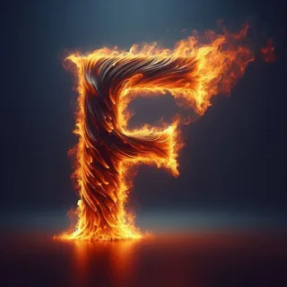 Fire — litera F