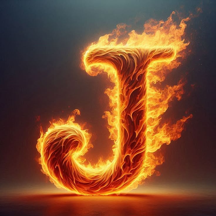 Fire — litera J (wariant 2)