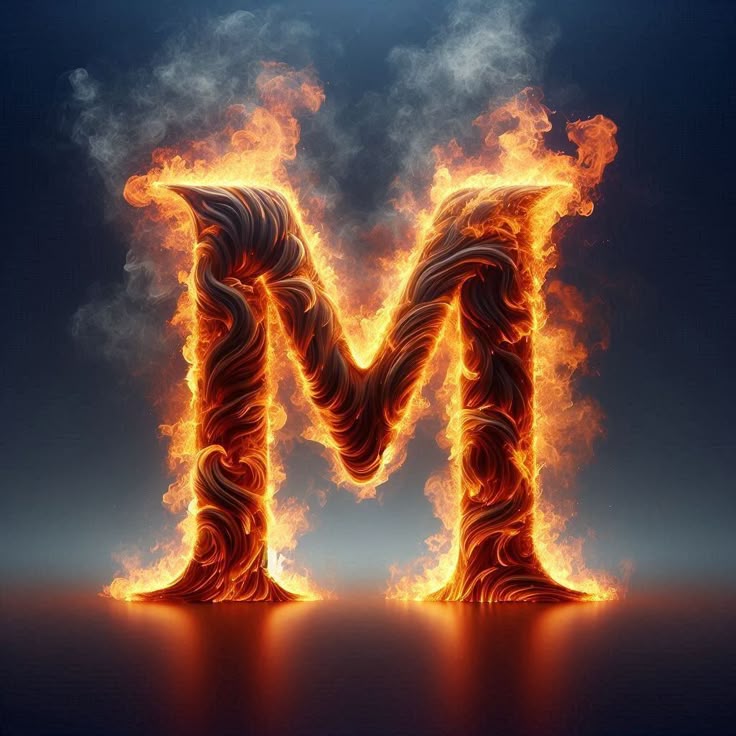 Fire — litera M (wariant 2)