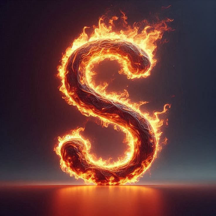 Fire — litera S (wariant 2)
