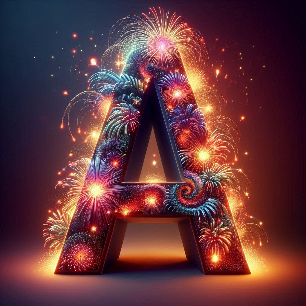 Fireworks 2 — litera A (wariant 2)