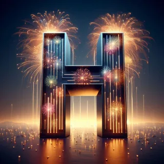 Fireworks 2 — litera H