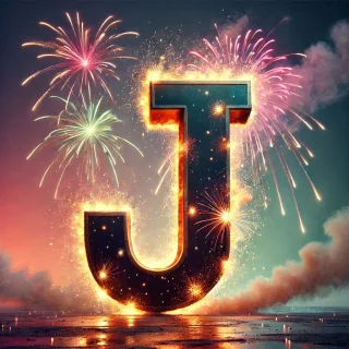 Fireworks 2 — litera J