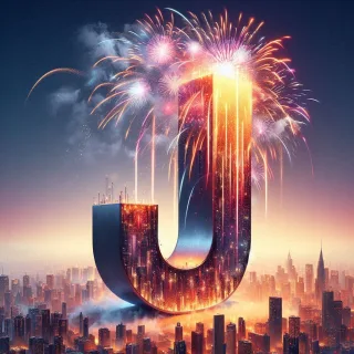Fireworks 2 — litera J (wariant 2)