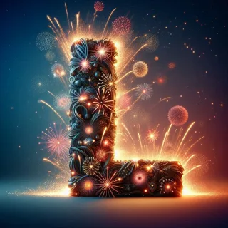 Fireworks 2 — litera L (wariant 2)