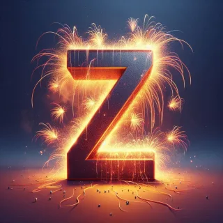Fireworks 2 — litera Z (wariant 2)