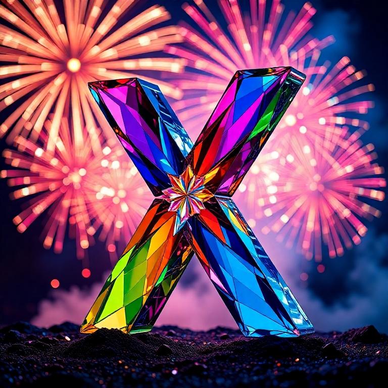 Fireworks — litera X