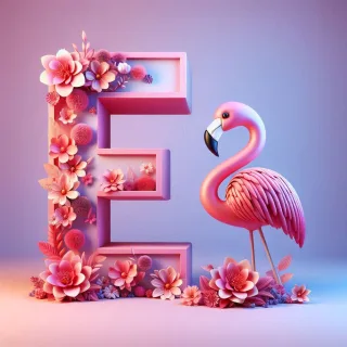 Flamingo — litera E
