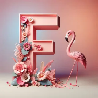 Flamingo — litera F