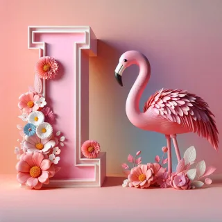 Flamingo — litera I (wariant 2)