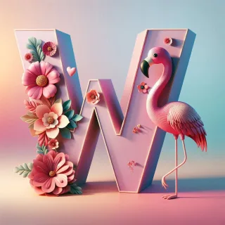 Flamingo — litera W
