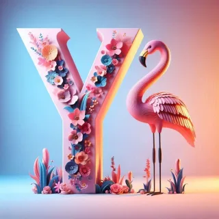 Flamingo — litera Y (wariant 2)
