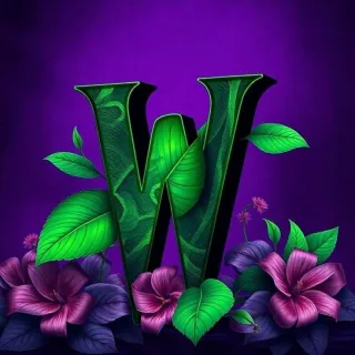 Flowers 2 — litera W