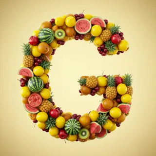 Fruit 2 — litera G (wariant 2)