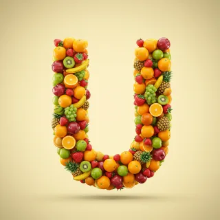 Fruit 2 — litera U (wariant 2)