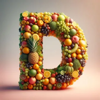 Fruit — litera D (wariant 2)