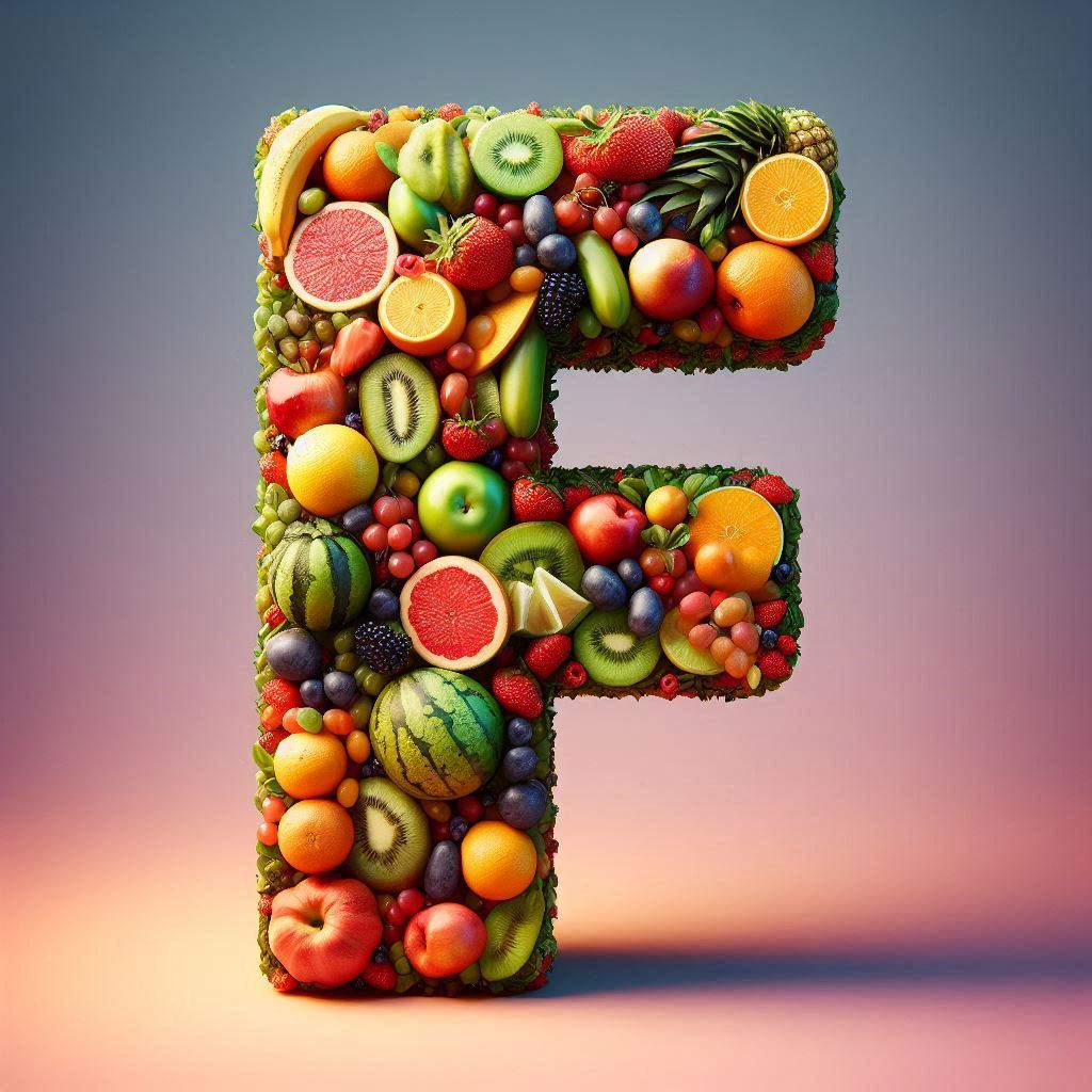 Fruit — litera F (wariant 2)