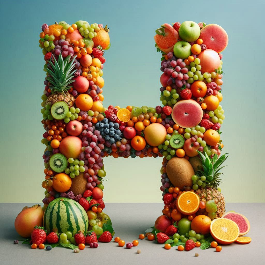 Fruit — litera H (wariant 2)
