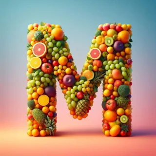 Fruit — litera M (wariant 2)
