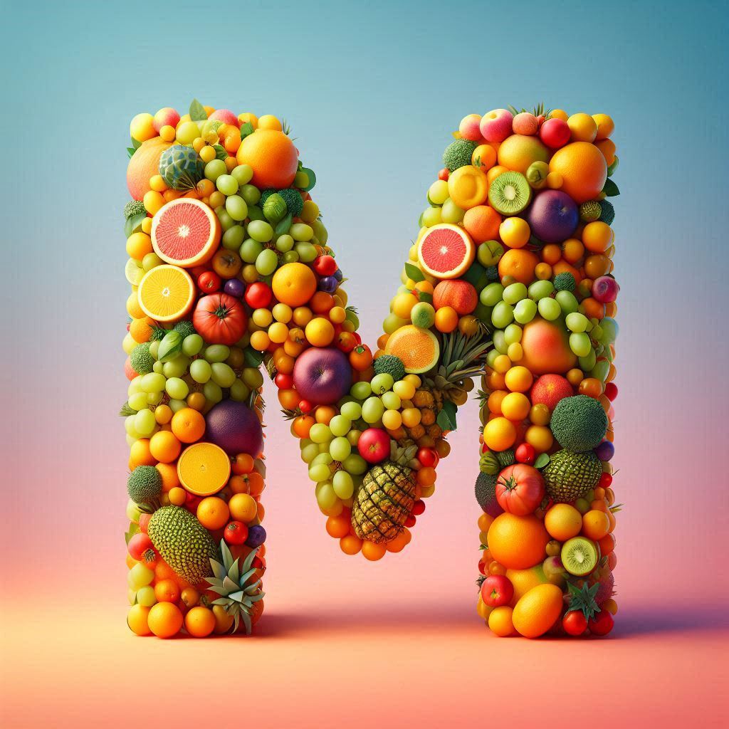 Fruit — litera M (wariant 2)