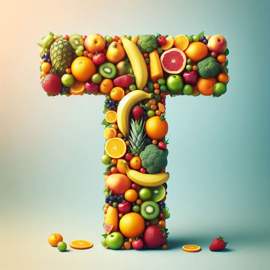 Fruit — litera T (wariant 2)