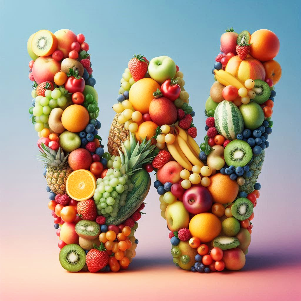 Fruit — litera W (wariant 2)