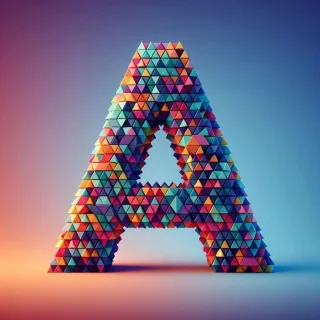 Geometric shapes — litera A