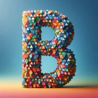 Geometric shapes — litera B
