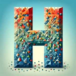 Geometric shapes — litera H