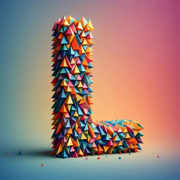 Geometric shapes — litera L (wariant 2)