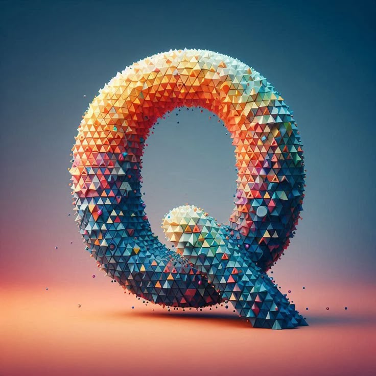 Geometric shapes — litera Q