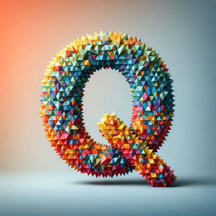 Geometric shapes — litera Q (wariant 2)