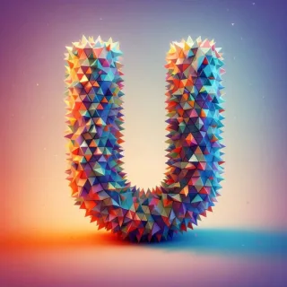 Geometric shapes — litera U (wariant 2)