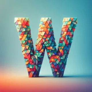 Geometric shapes — litera W