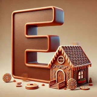 Gingerbread house 2 — litera E