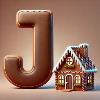 Gingerbread house 2 — litera J